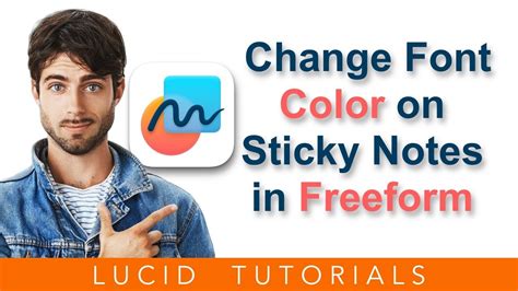 Customizing Sticky Notes Change Font Color in Freeform App Tutorial