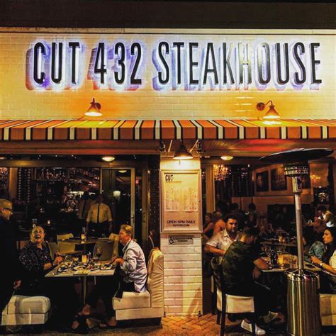 Cut 432. Cut 432. Claimed. Review. Save. Share. 490 reviews #14 of 256 Restaurants in Delray Beach ££££ American Steakhouse Vegetarian Friendly. 432 E Atlantic Ave, Delray Beach, FL 33483-4537 +1 561-278-0730 Website Menu. Closed now : See all hours. 