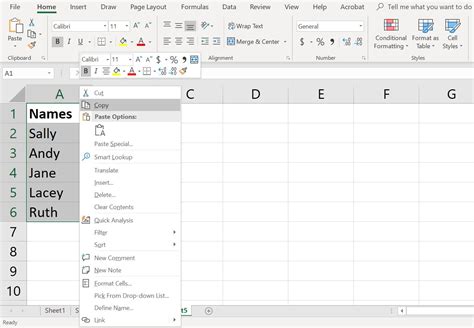 Cut Copy and Paste Data in Excel With Shortcut Keys