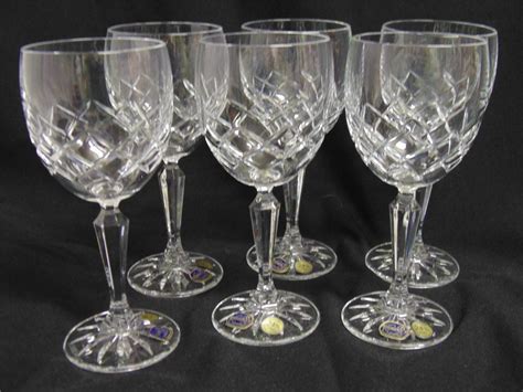 Cut Glass Wine Glasses for sale eBay