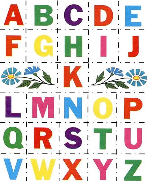 Cut Out Alphabet Template