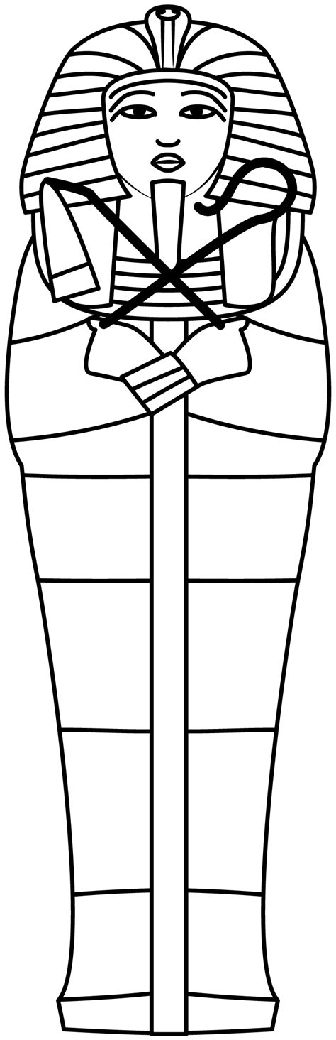 Cut Out Sarcophagus Template Printable