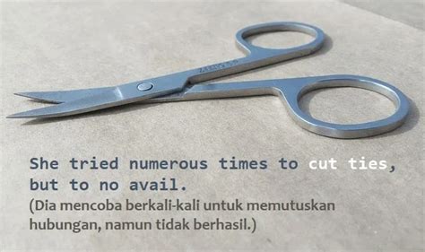 Cut Ties: Pengertian dan Contoh Kalimat Bahasa Inggris