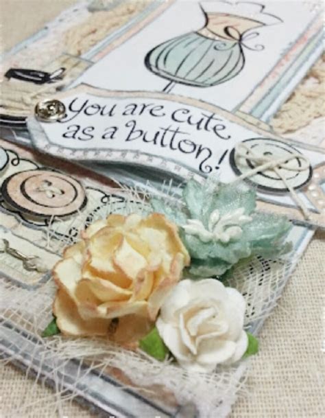 Cute As A Button Card