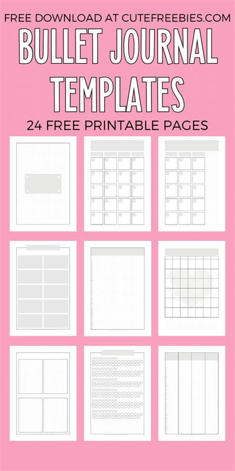 Cute Bullet Journal Printables