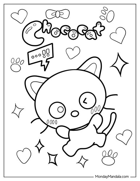 Cute Chococat Coloring Pages Chococat Coloring Pages Coloring Pages