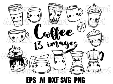 Cute Coffee Clipart Teaching Resources TPT