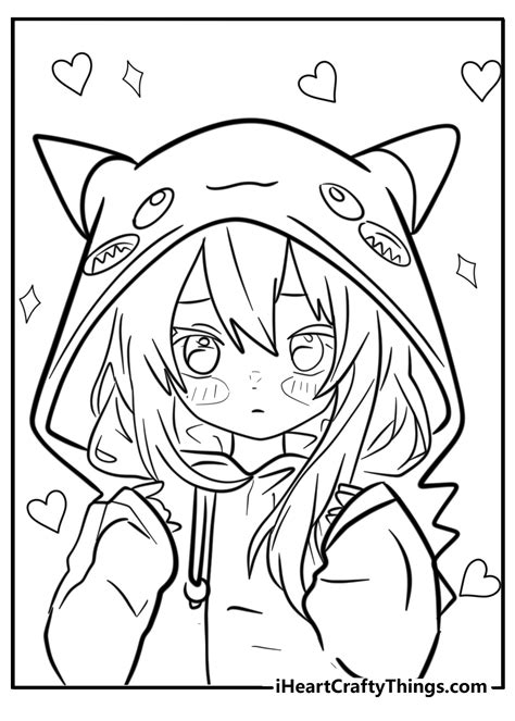 Cute Coloring Pages Anime