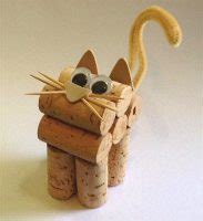 Cute Cork Kitten Craft - Free Kids Crafts