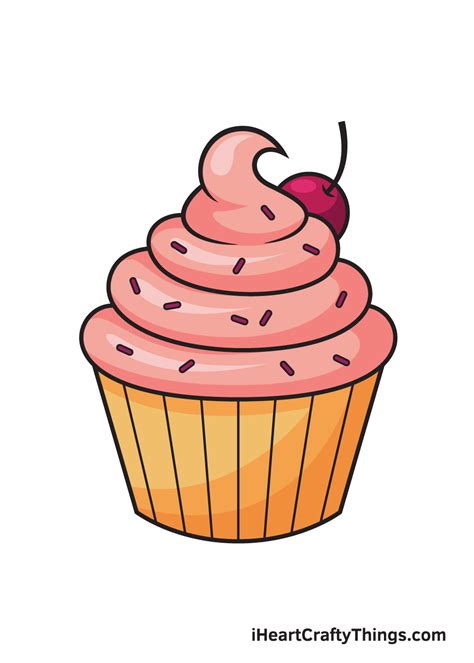 Cute Cupcake Drawing