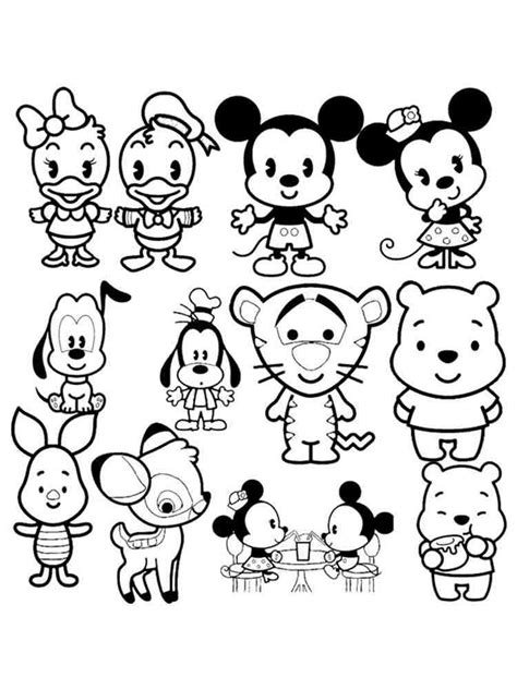Cute Disney Coloring Pages at Free printable