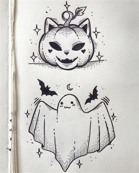 Cute Drawing Ideas For Halloween