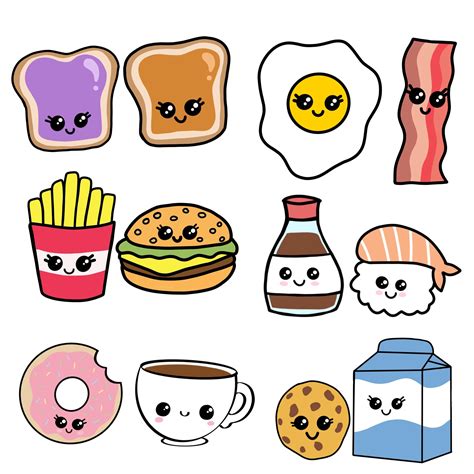 Cute Foods Drawings