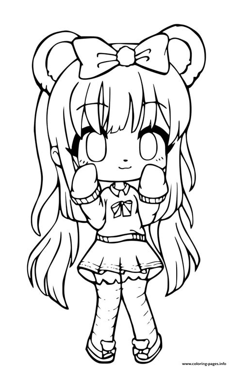 Cute Gacha Coloring Pages
