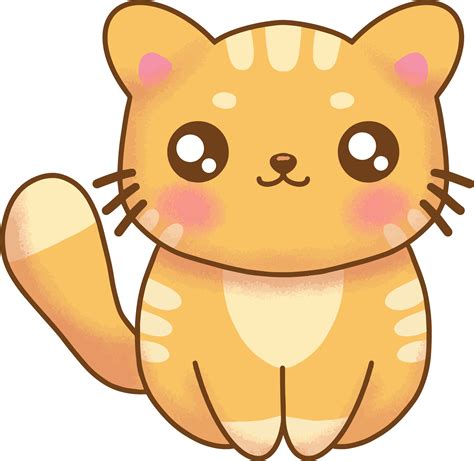 Cute Ginger Cat Drawing