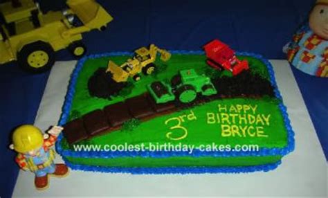 Cute Homemade Bob the Builder Scene Cake - Coolest Birthday Cakes