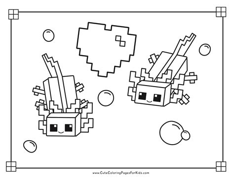 Cute Minecraft Coloring Pages