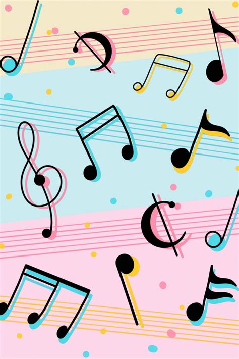 Cute Music Notes Background