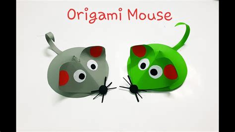 Cute Origami Mouse - Easy Origami for Kids. - YouTube