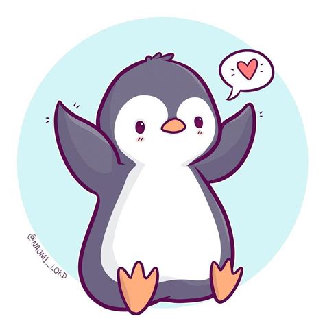 Cute Penguin Drawings