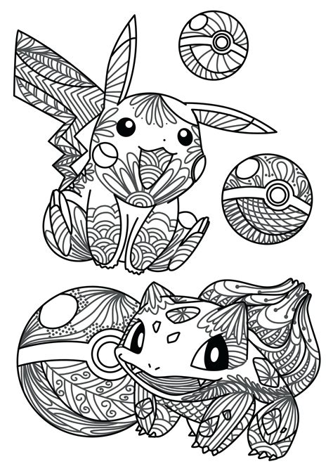 Cute Pokemon Coloring Pages Printable