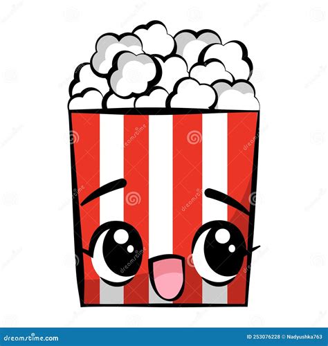 Cute Popcorn Drawings