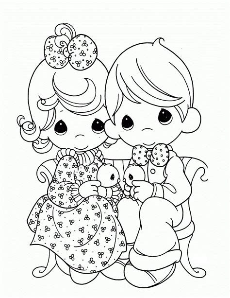 Cute Precious Moments Coloring Pages to Print Learning Printable