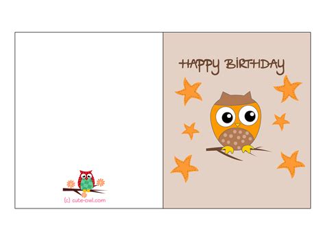 Cute Printable Birthday Cards