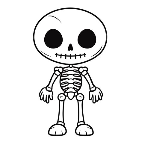 Cute Skeleton Drawing