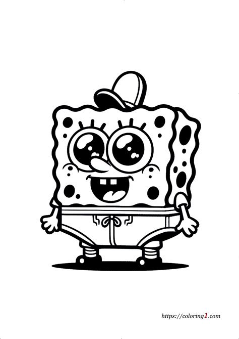 Cute Spongebob Coloring Pages