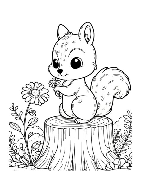 Printable Flower Coloring