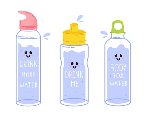 Cute Water Bottle Drawing