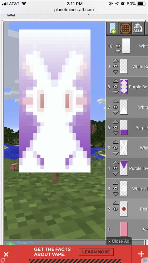 Cute banners for minecraft. Browse thousands of community created Minecraft Banners on Planet Minecraft! Wear a banner as a cape to make your Minecraft player more unique, or use a banner as a flag! ... Cute bunny (inspired by an anonymous other banner) Survival Friendly Banner. VIEW. 117. 6. C_Queen 02/17/24 • posted 02/17/24. Wise Rabbit. 