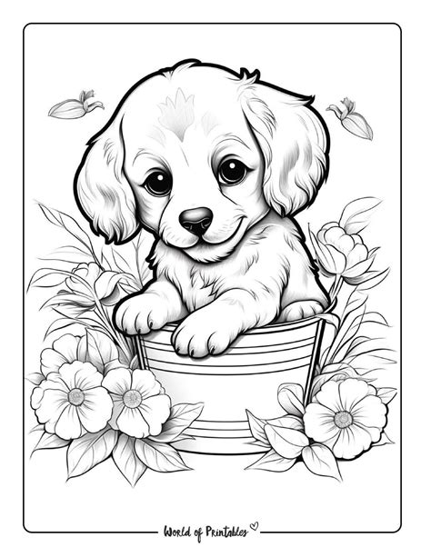 Cute puppy Print Color Fun!