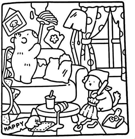 Cuties Coloring Sheets