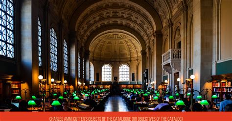 Cutter's Objects Of A Catalog