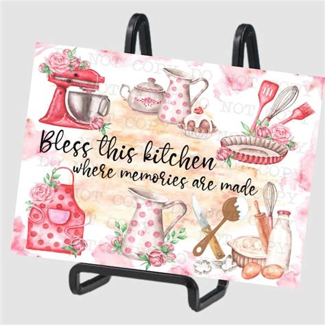 Cutting Board Design Bless This Kitchen Digital Download - Etsy UK