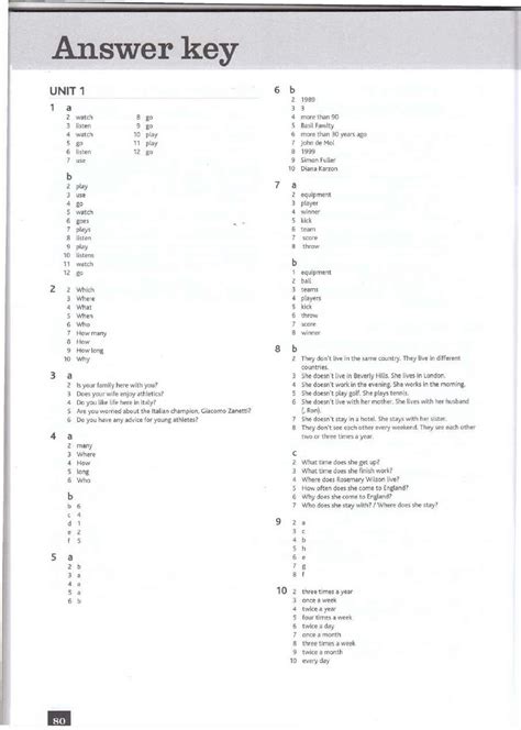 Cutting Edge Pre Intermediate Answer Key
