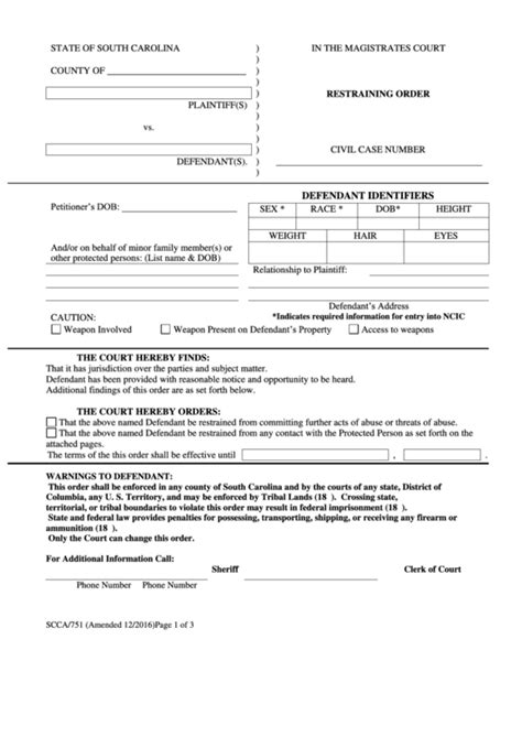 Cuyahoga county restraining order.  One of the forms that you will have...
