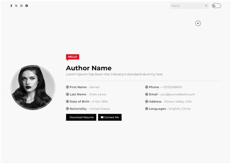 Cv Blogger Template Templateclue