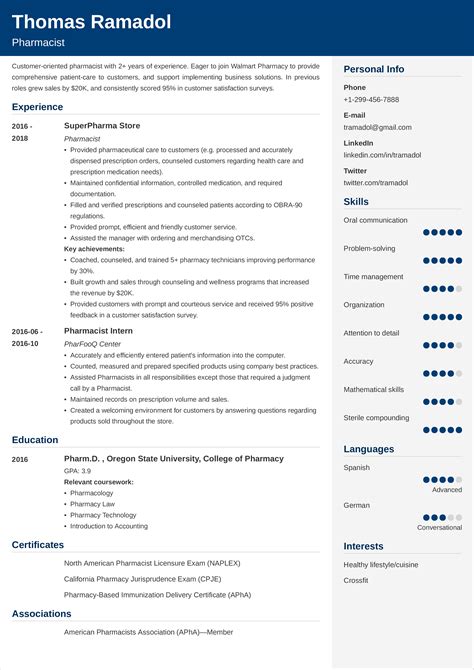 Example CV profile for Pharmacy Student. Motivated second-year pharmacy student at the University of York, combining a strong academic foundation with hands-on experience in …