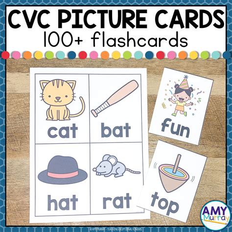 Cvc Word Cards A Cvc Picture Cards Free Resource