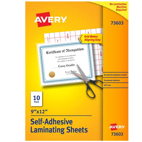 Koala Self Adhesive Laminating Sheets - 9 x 12 Inch Self Laminating Sheets, No Machine Needed Clear Self Sealing Laminate Sheets for Stickers, Photos - 20 Sheets 4.9 out of 5 stars 23 1 offer from $8.99. 