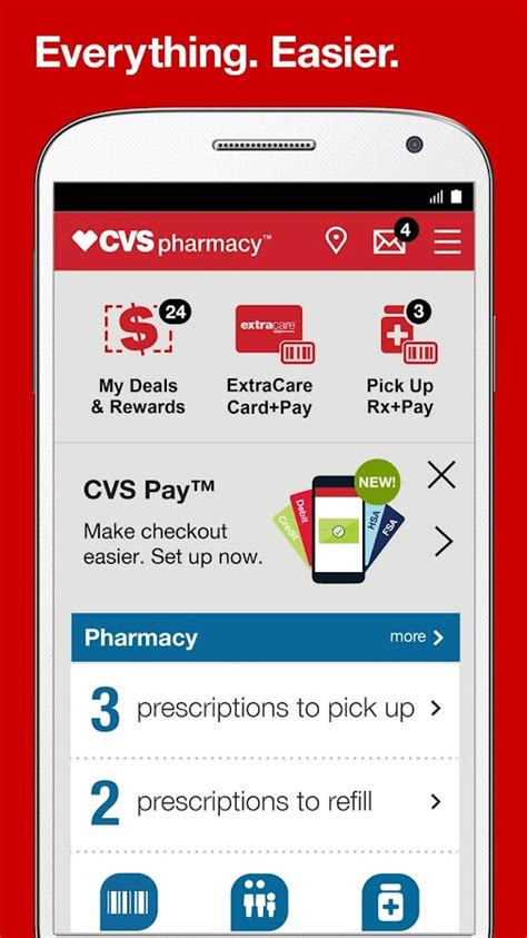  Shop and access your pharmacy on the app Enjoy the benefits CVS ® has to offer, right from your phone: manage your prescriptions, shop online, access your ExtraCare ® rewards and do even more. Text “App” to CVS-APP (898-287) to download now.* .