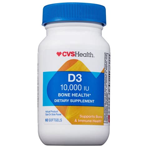 CVS Health Vitamin D Softgels comes in a large 100-count bottle with 5000IU of vitamin D per dose. Take as directed on the product packaging, preferably with a meal. It is recommended that you take it in the morning for best results. Always talk with your health care provider before taking any new vitamins or supplements.. 