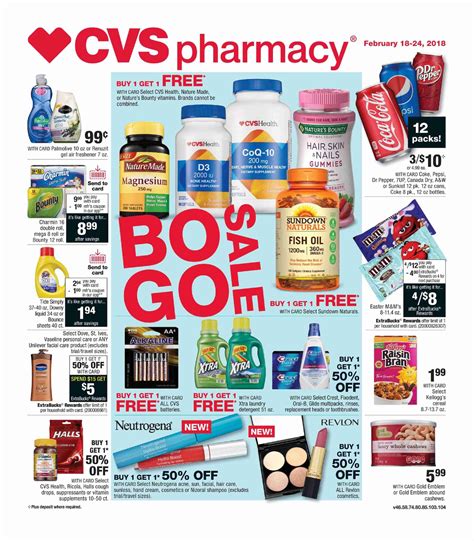 Cvs weekly sale ads. Spend $15 on Sally Hansen and get $5 Extrabucks Rewards. Buy vitamins, supplements, and more health care products at lower prices. Nature's Bounty, Nature Made, CVS health items, and medical supplies are all on sale on CVS Weekly Ad Dec 18 - … 