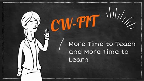 Aug 6, 2019 · CW-FIT is a multi-tiered intervention that allows teachers to provide a continuum of supports contingent upon severity of students’ challenging behaviors. CW-FIT is designed to be implemented by general education teachers, who teach and manage behavior problems simultaneously. . 