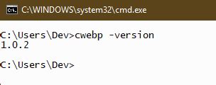 Cwebp python. exe, below is my path Path:: C:\Program Files\libwebp\bin Open cmd to...