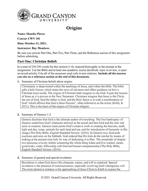 This is the origins worksheet not the essay origins name: aiden clayton course: christian world views date: january 30, 2022 instructor: be sure you answer part. Skip to document. ... CWV 101 301 RS T5Benchmark Gospel Essentials Template; Topic 6 DQ 2; CWV 101 Topic 3 Discussion Question 1; DISCUSSION QUESTIONS CWV;