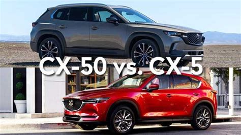 Cx-50 vs cx-5. Mar 1, 2024 · Mazda CX-50 S Turbo. The standard Turbo model ($38,000) sports the 256-horsepower turbocharged engine and adds paddle shifters, drive modes (Sport, Off-Road and Towing) and a 3,500-pound tow rating. This model also gets dual exhaust pipes, LED taillights and adaptive, auto-leveling LED headlights. 